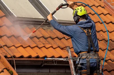Démoussage et hydrofuge de toiture au Folgoët